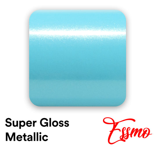 Super Gloss Metallic Turquoise Blue Vinyl Wrap