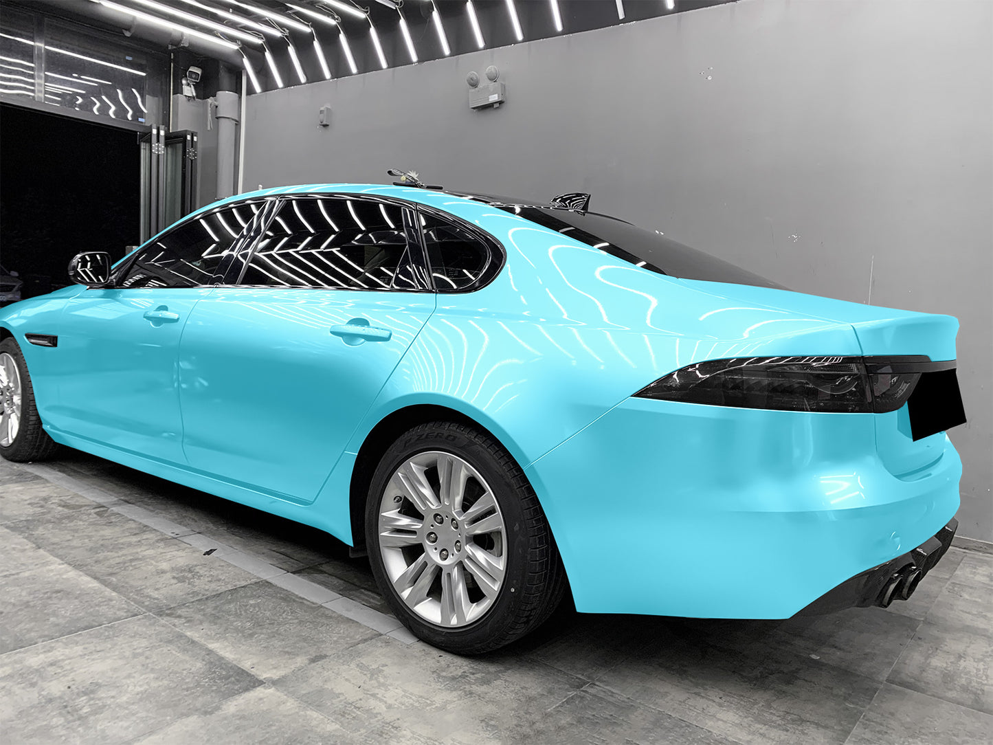 Super Gloss Metallic Turquoise Blue Vinyl Wrap