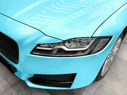 Super Gloss Metallic Turquoise Blue Vinyl Wrap