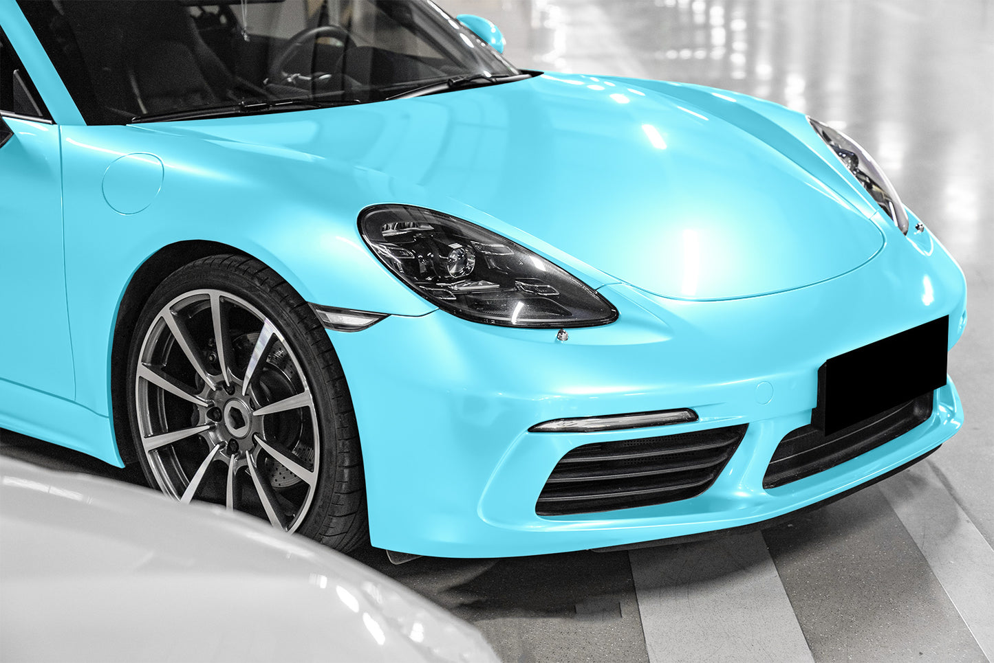 Super Gloss Metallic Turquoise Blue Vinyl Wrap