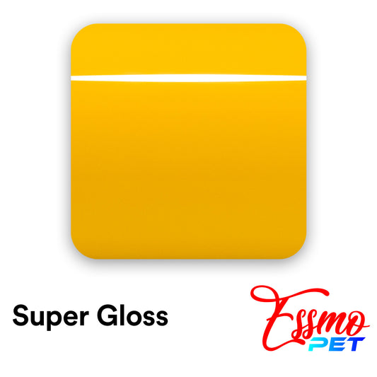 PET Super Gloss Sunflower Yellow Vinyl Wrap