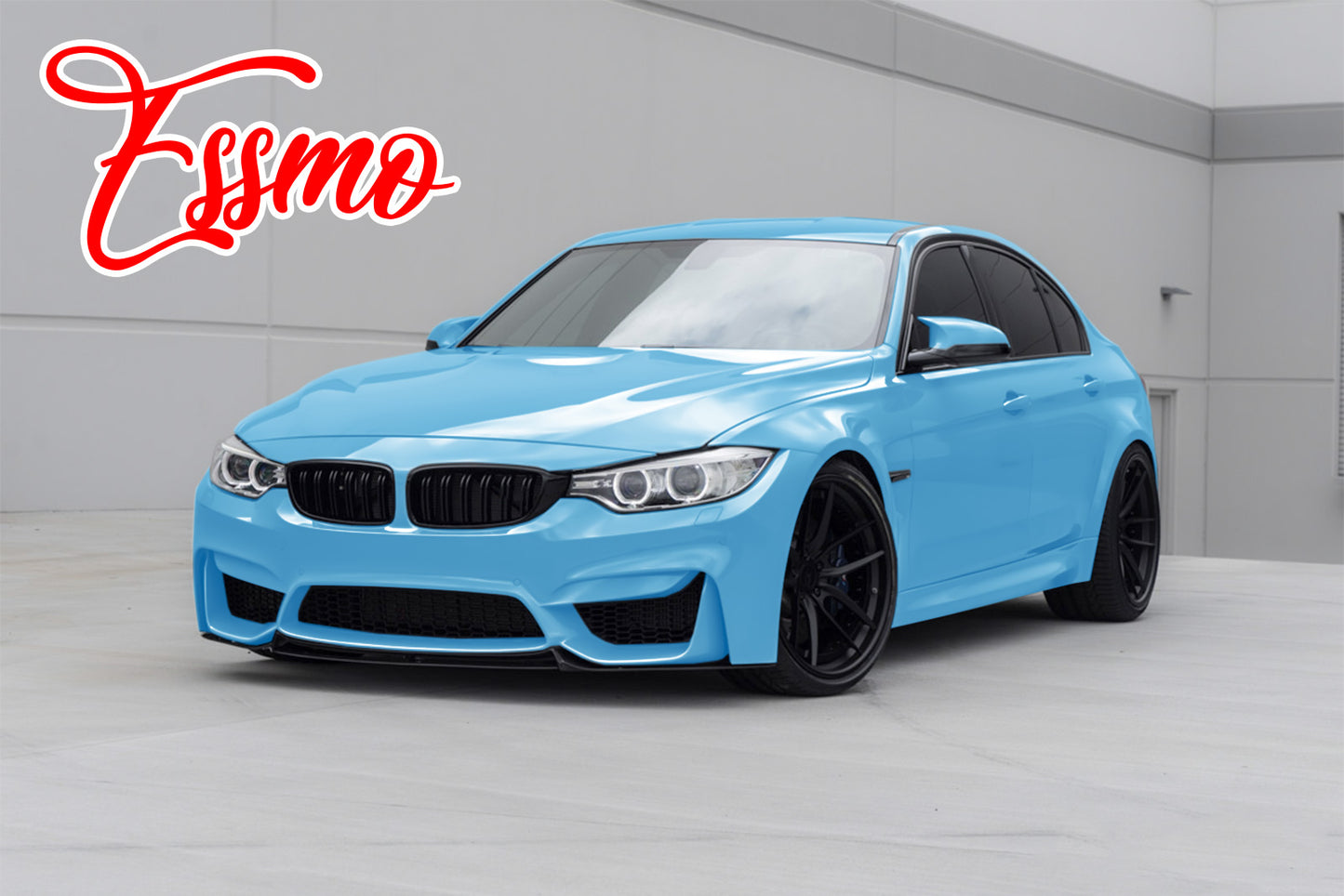 PET Super Gloss Baby Blue Vinyl Wrap