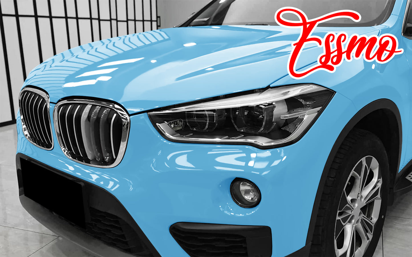 PET Super Gloss Baby Blue Vinyl Wrap