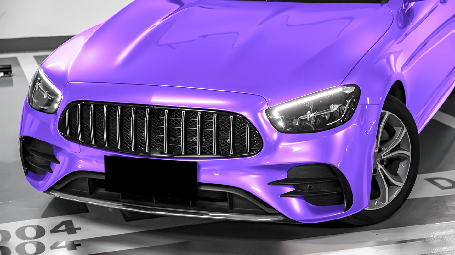 Super Gloss Metallic Violet Purple Vinyl Wrap