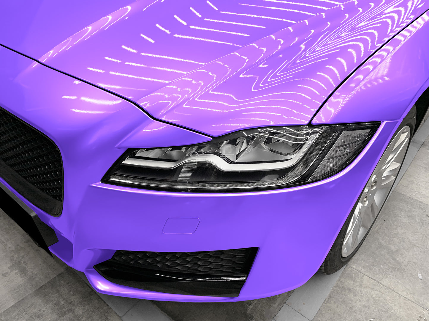 Super Gloss Metallic Violet Purple Vinyl Wrap