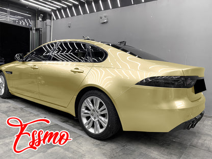 Gloss Metallic Champaign Light Gold Vinyl Wrap Cost PET Liner