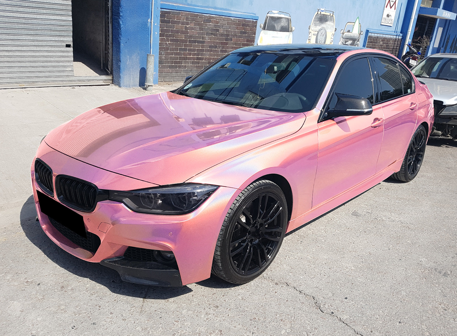 Sparkle Pink Gloss Glitter Vinyl Wrap – Essmovinyl