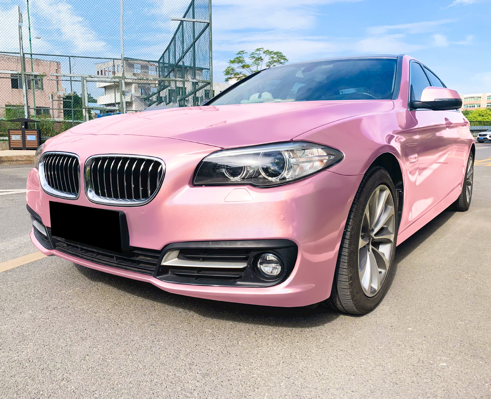 Sparkle Pink Gloss Glitter Vinyl Wrap – Essmovinyl