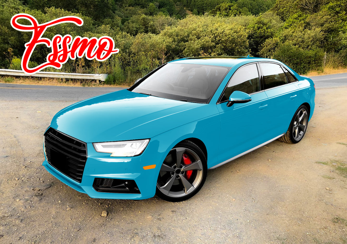 PET Super Gloss Miami Blue Vinyl Wrap