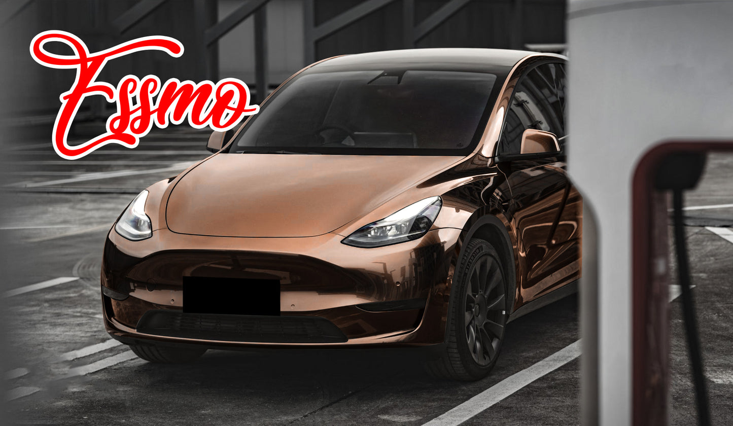 PET Liquid Metallic Mocha Brown Vinyl Wrap