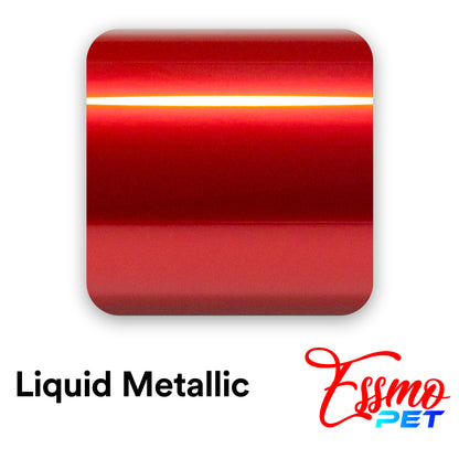 PET Liquid Metallic Cherry Red Vinyl Wrap