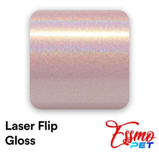 PET Laser Flip Gloss Pink Vinyl Wrap