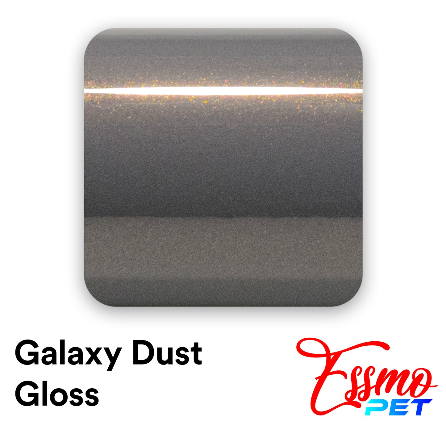 PET Galaxy Dust Gloss Bernina Gray Vinyl Wrap