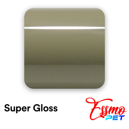 PET Super Gloss Dark Khaki Green Vinyl Wrap