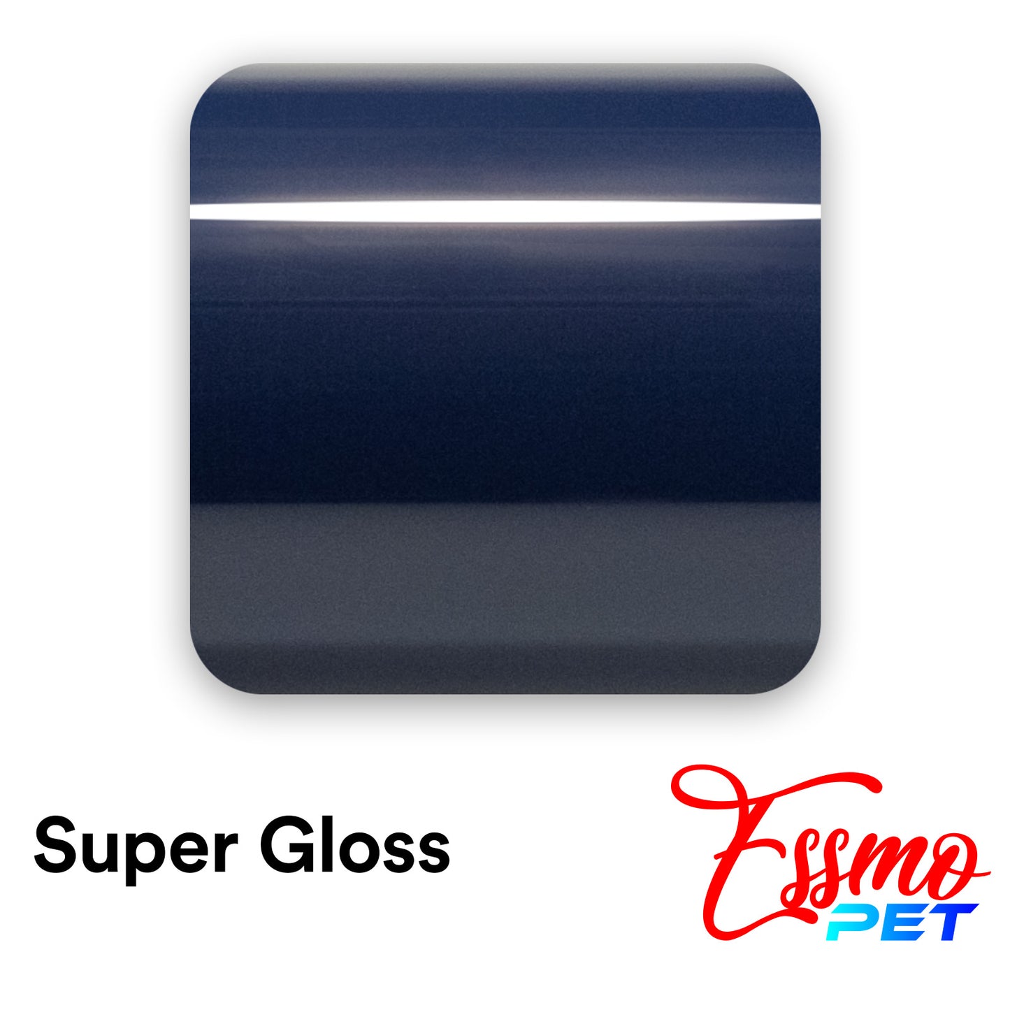 PET Super Gloss Midnight Blue Vinyl Wrap