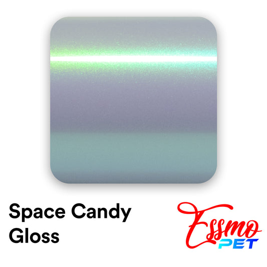 PET Space Candy Gloss Platinum Green Vinyl Wrap