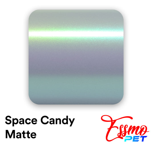 PET Space Candy Matte Platinum Green Vinyl Wrap