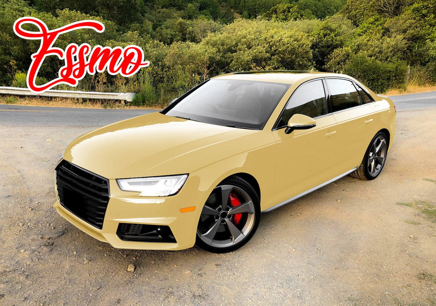 PET Super Gloss Cloudy Yellow Vinyl Wrap