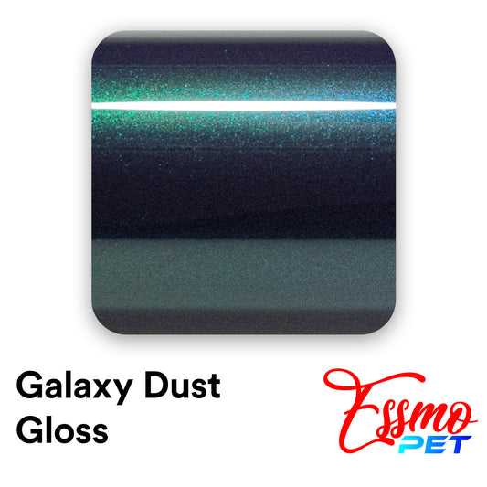 PET Galaxy Dust Gloss Galactic Green Vinyl Wrap