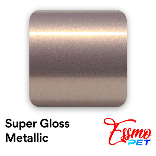 PET Super Gloss Metallic Smoky Pearl Pink Vinyl Wrap