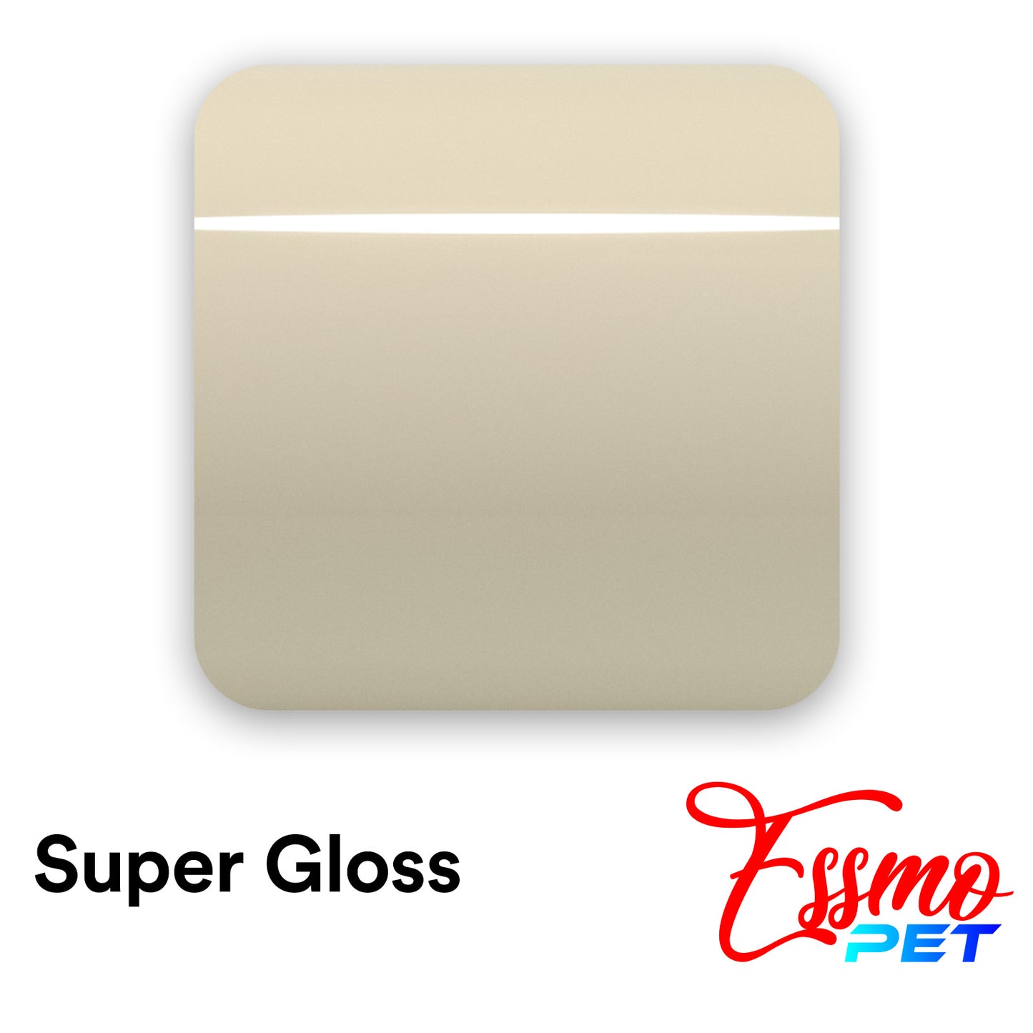 PET Super Gloss Pepper White Vinyl Wrap