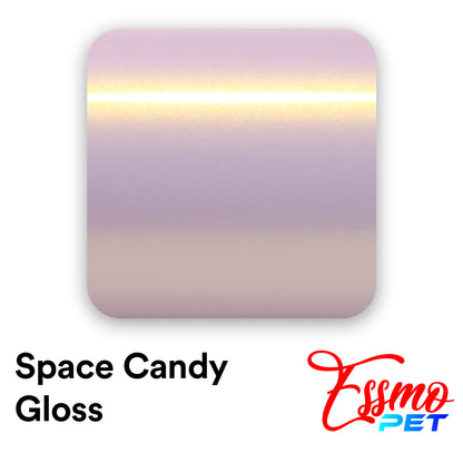 PET Space Candy Gloss Glaze Pink Gold Vinyl Wrap