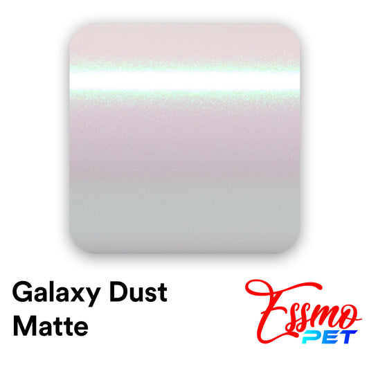 PET Galaxy Dust Matte Aurora White Vinyl Wrap