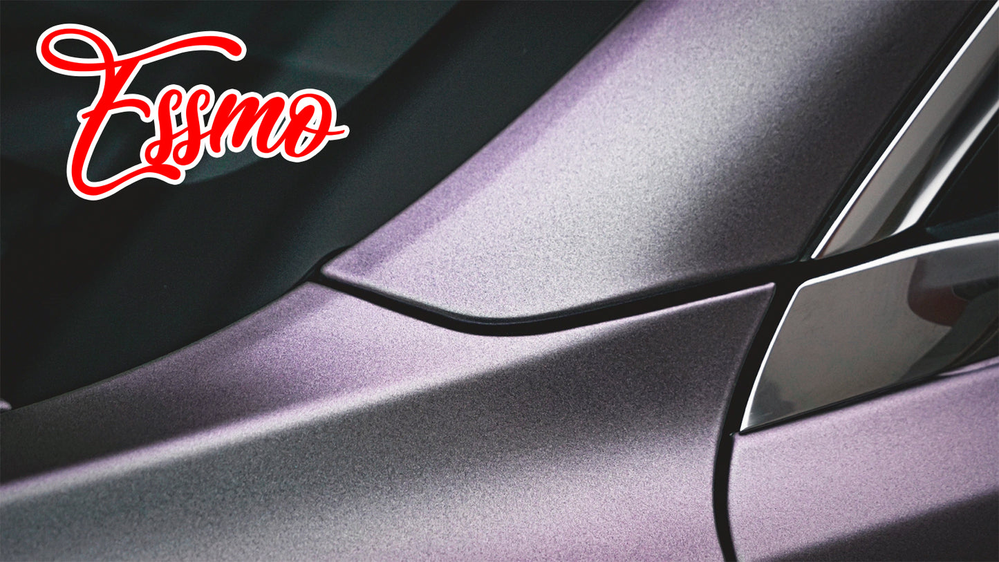 PET Pearl Metallic Carpi Gray Purple Vinyl Wrap