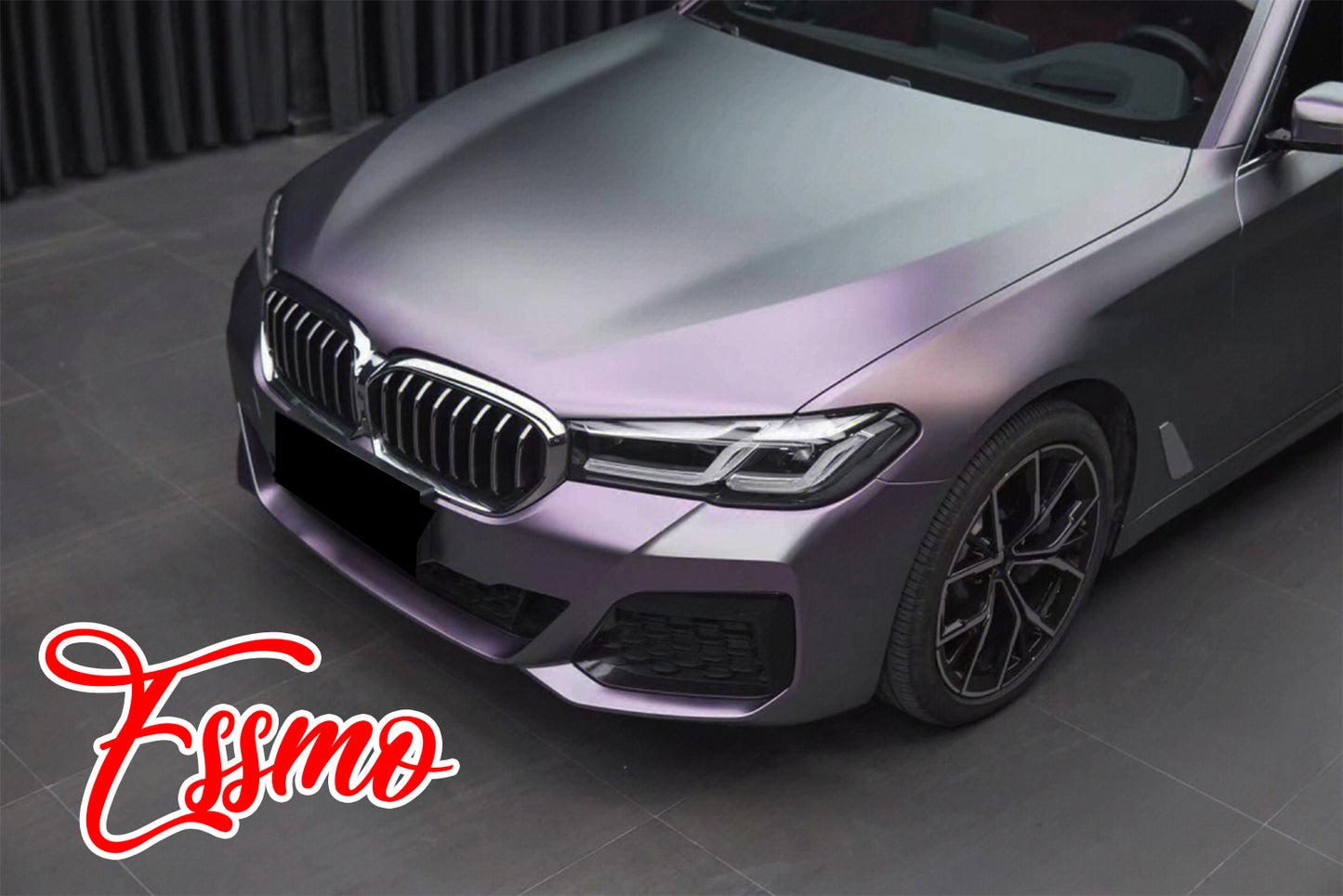 PET Pearl Metallic Carpi Gray Purple Vinyl Wrap