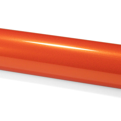 PET Super Gloss Metallic Molten Orange Vinyl Wrap