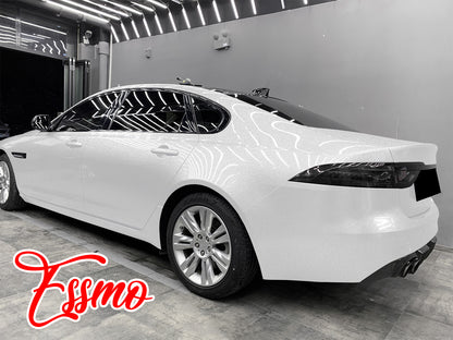 PET Super Gloss Metallic Sparkle White Vinyl Wrap