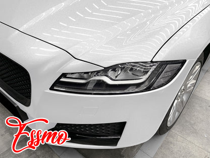 PET Super Gloss Metallic Sparkle White Vinyl Wrap