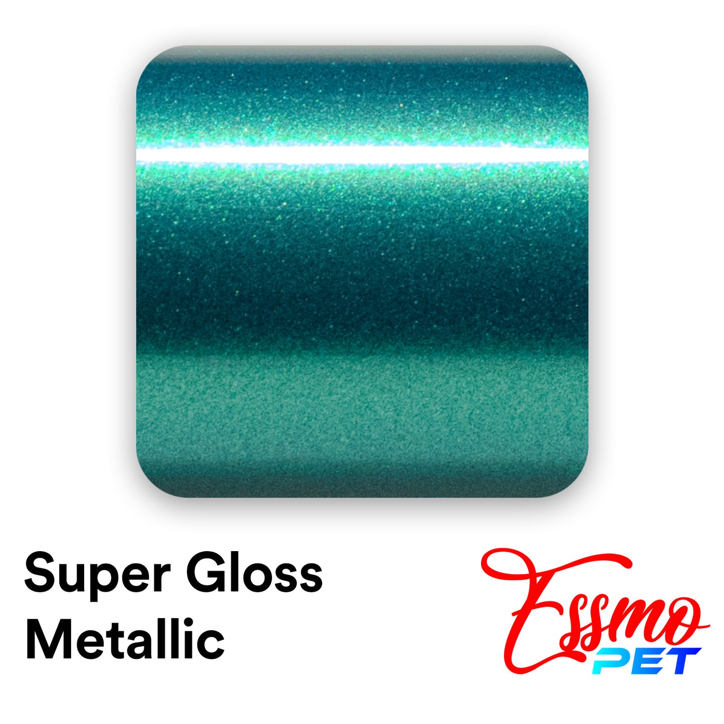 PET Super Gloss Metallic Emerald Green Vinyl Wrap