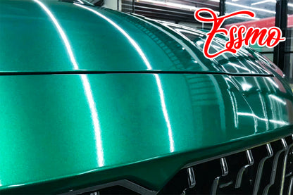 PET Super Gloss Metallic Emerald Green Vinyl Wrap