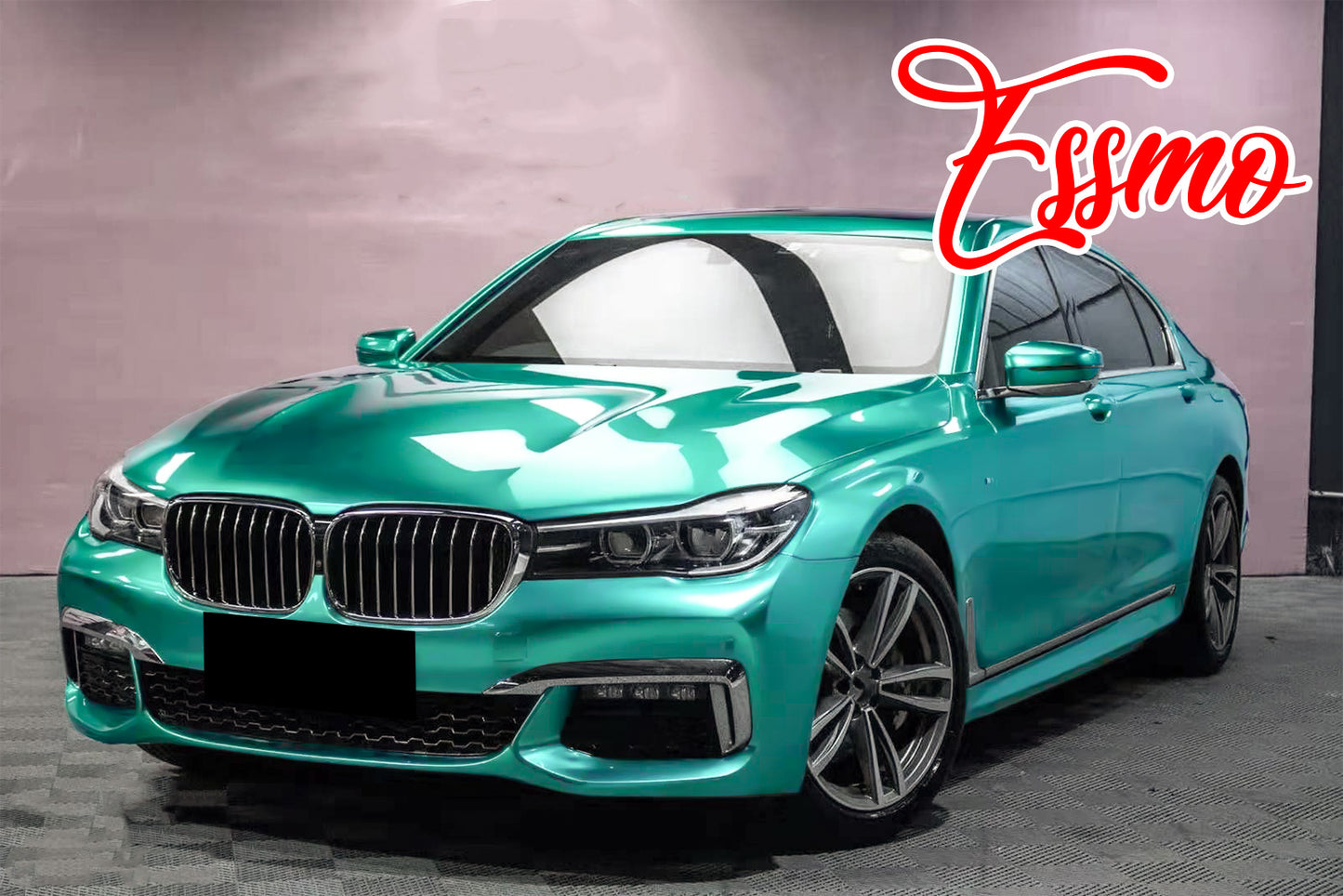 PET Super Gloss Metallic Emerald Green Vinyl Wrap