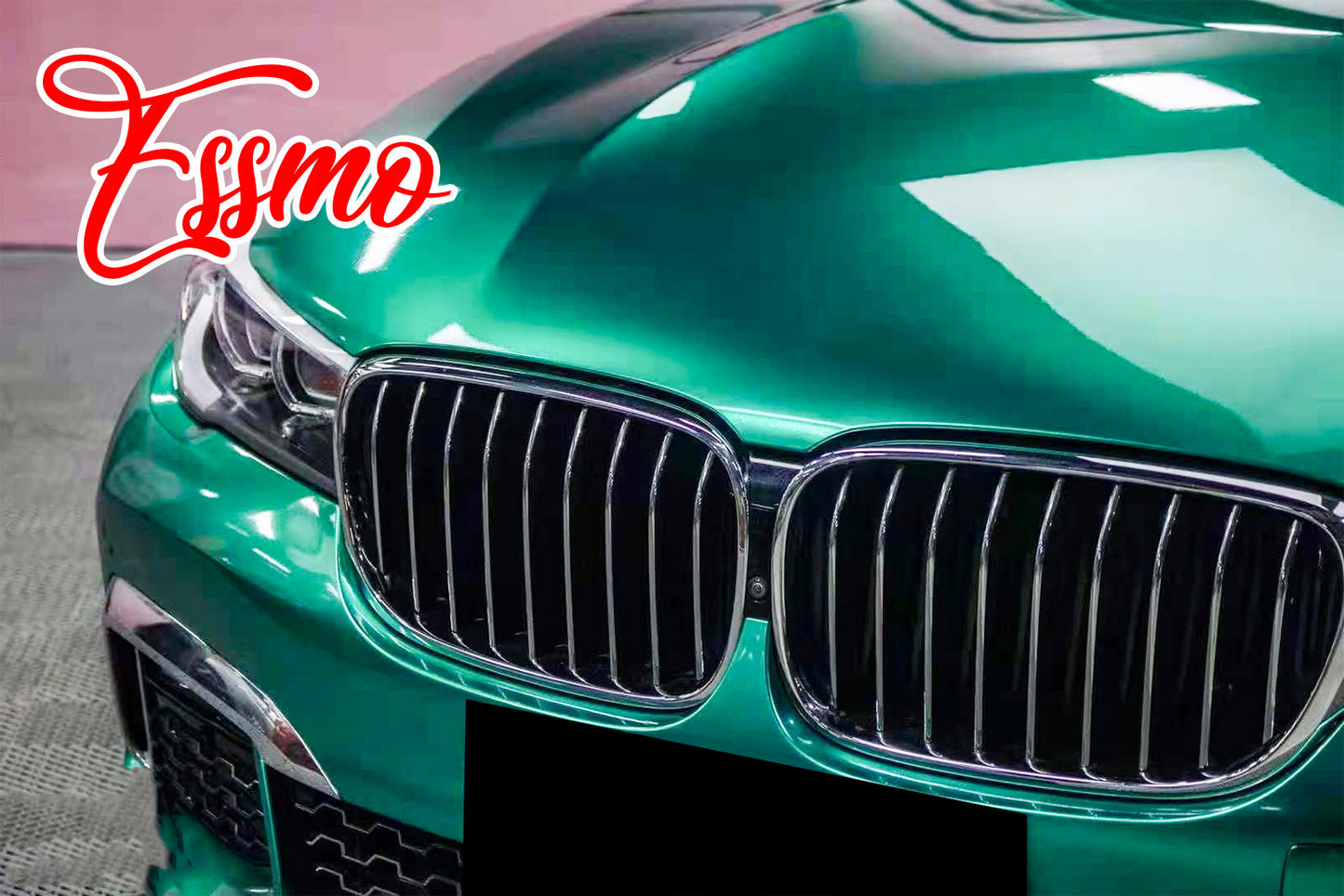 PET Super Gloss Metallic Emerald Green Vinyl Wrap