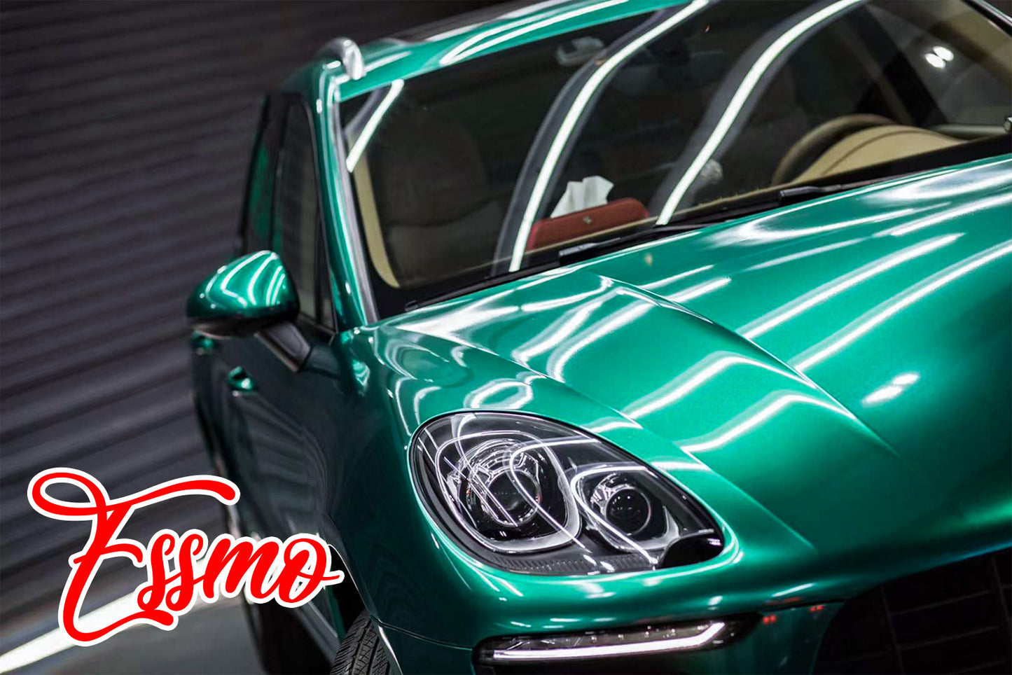 PET Super Gloss Metallic Emerald Green Vinyl Wrap