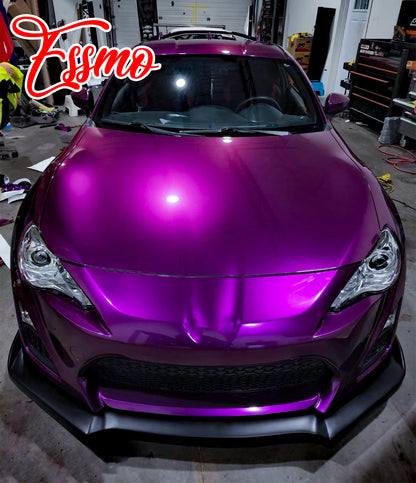 PET Super Gloss Metallic Magenta Purple Vinyl Wrap