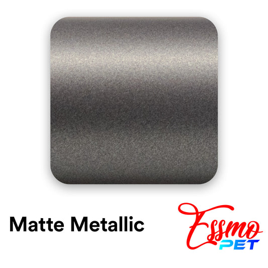 PET Matte Metallic Selenite Gray Vinyl Wrap