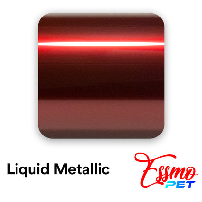 PET Liquid Metallic Dragon Blood Red Vinyl Wrap