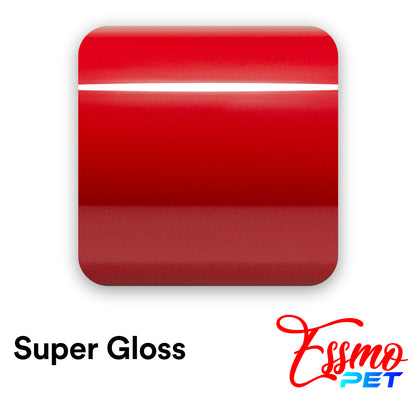 PET Super Gloss Cherry Red Vinyl Wrap