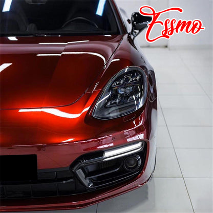 PET Super Gloss Metallic Gem Red Vinyl Wrap