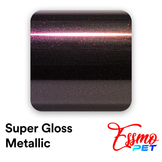 PET Super Gloss Metallic Midnight Magenta Vinyl Wrap