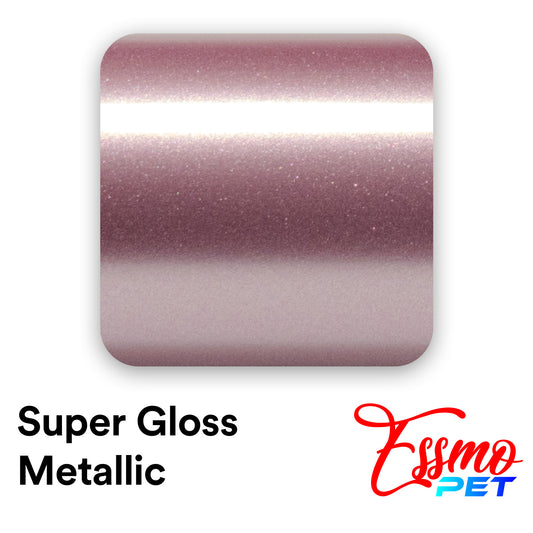 PET Super Gloss Metallic Passion Pink Vinyl Wrap