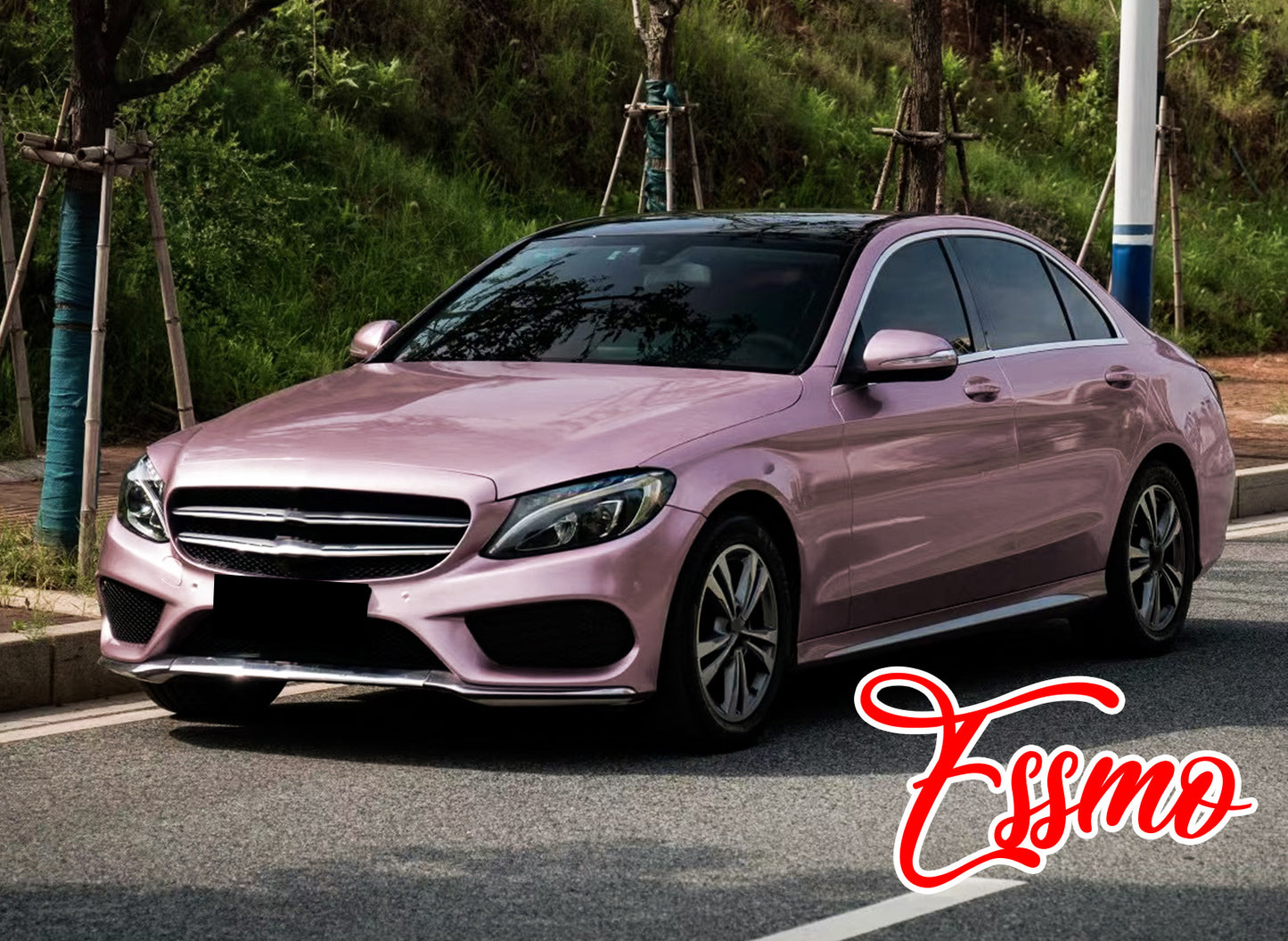 PET Super Gloss Metallic Passion Pink Vinyl Wrap – Essmovinyl