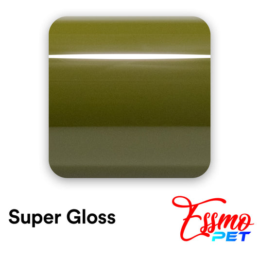 PET Super Gloss Military Green Vinyl Wrap