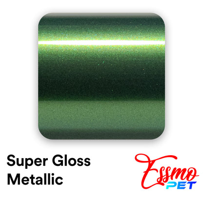 PET Super Gloss Metallic Sonoma Green Vinyl Wrap