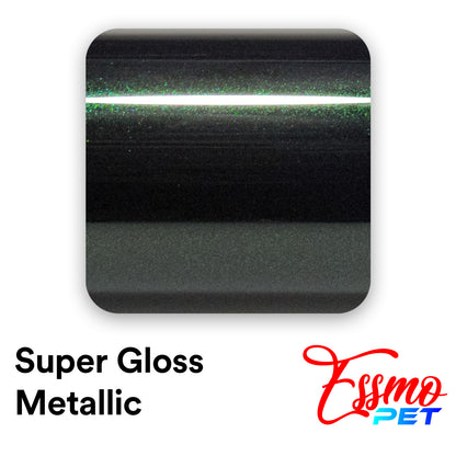 PET Super Gloss Metallic Blackish Green Vinyl Wrap