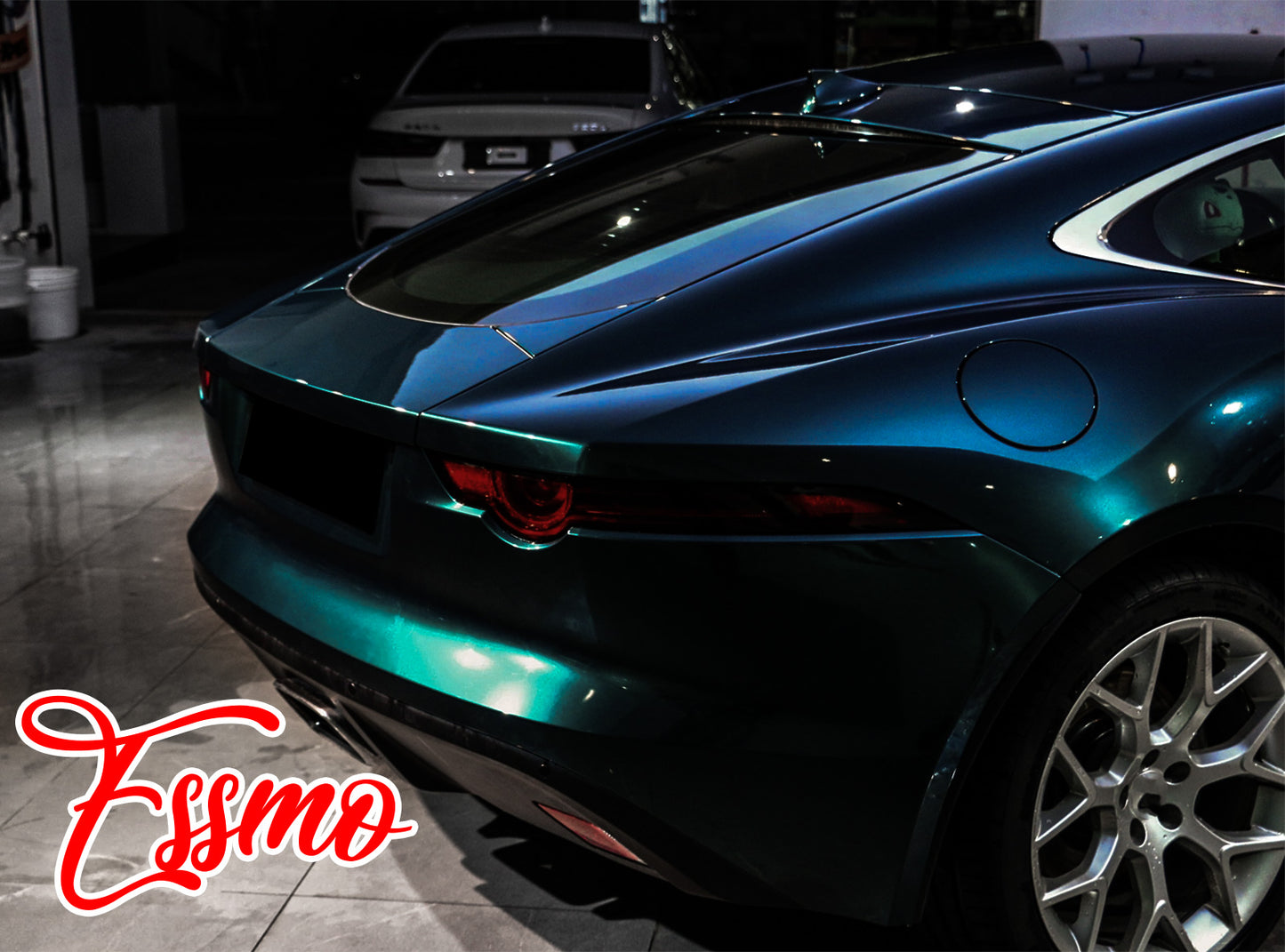 PET Super Gloss Metallic Dark British Green Vinyl Wrap