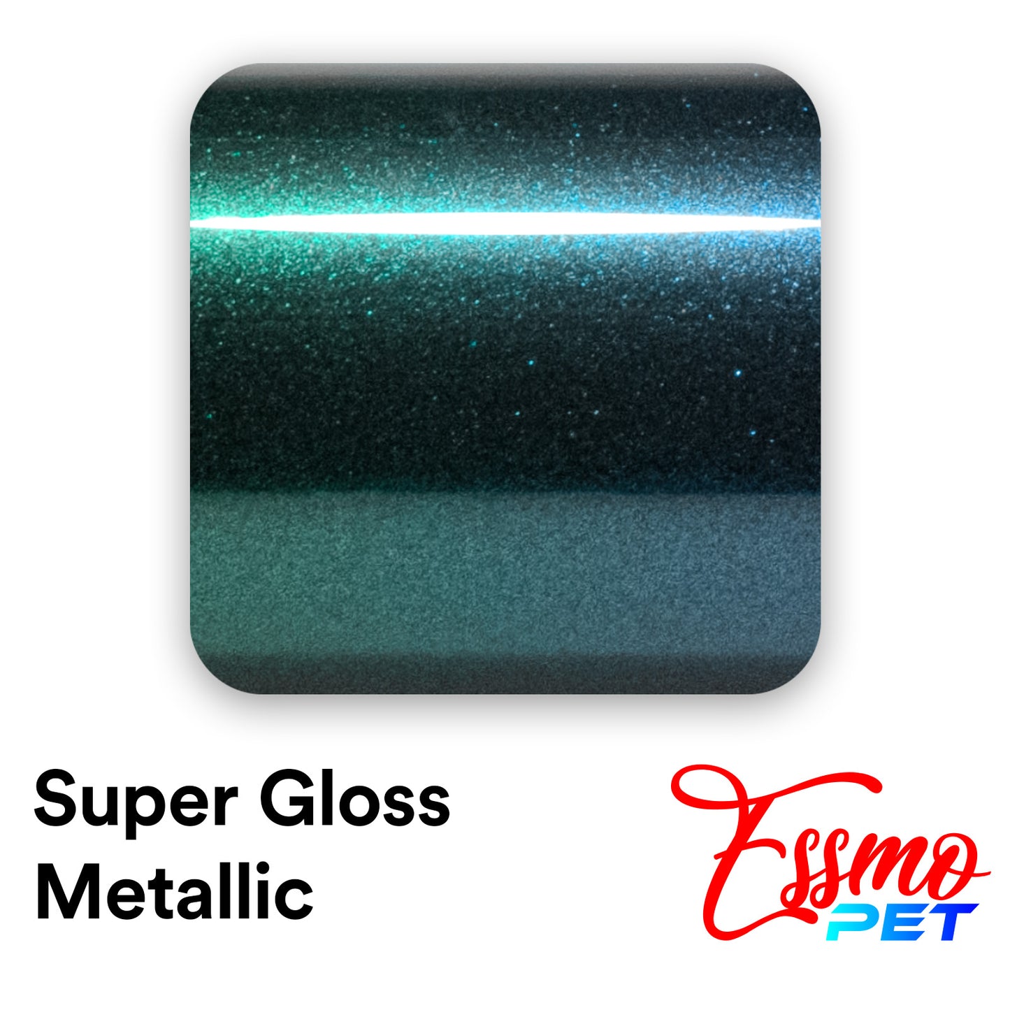 PET Super Gloss Metallic Royal Green Vinyl Wrap